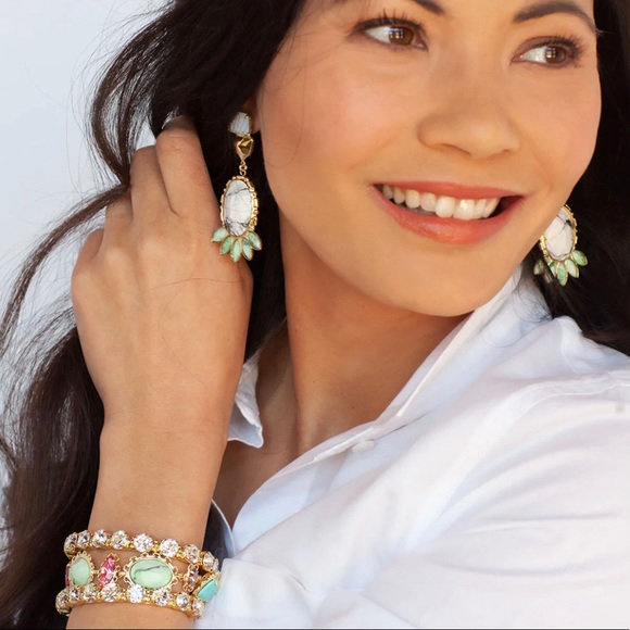 Sorrelli Riveting Romance Cuff Bracelet in pink and gold NWT - Picture 16 of 17